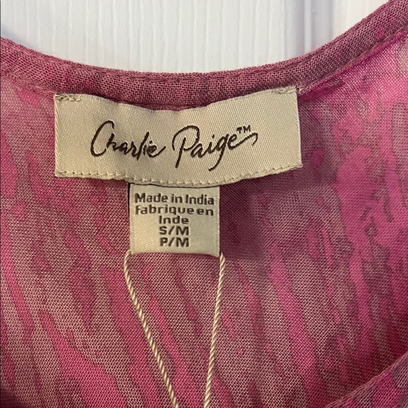 🌴Vacation Pick🌴Charlie Paige Mauve High Low Dress with Star Design - Picture 2 of 6